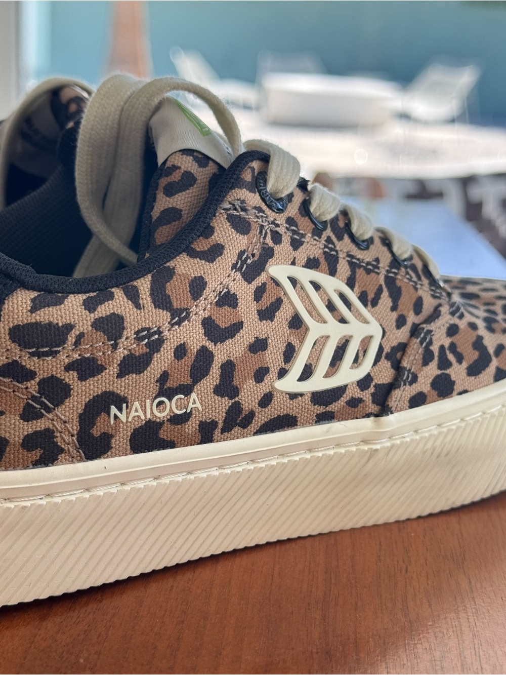 Cariuma Leopard Print Sneakers in Brown and Black - Picture 6 of 6